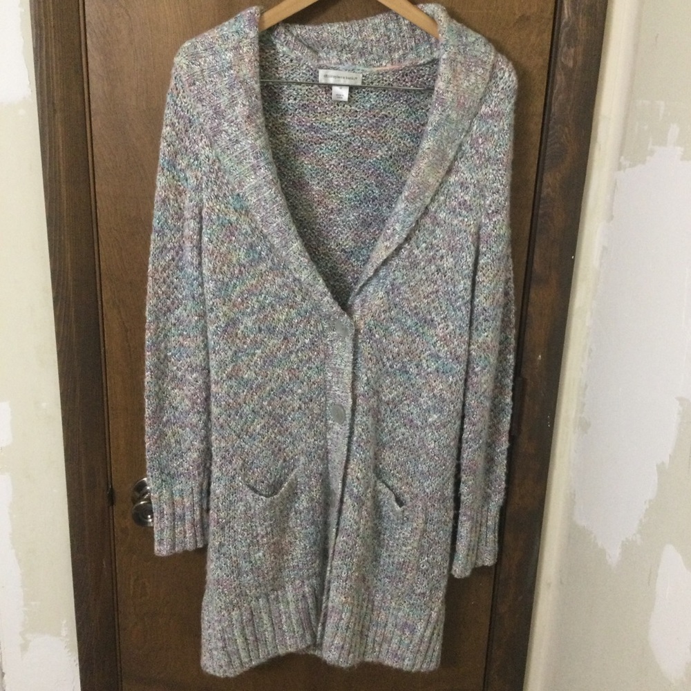 Christopher & Banks Medium Multicolor Knit Cardigan